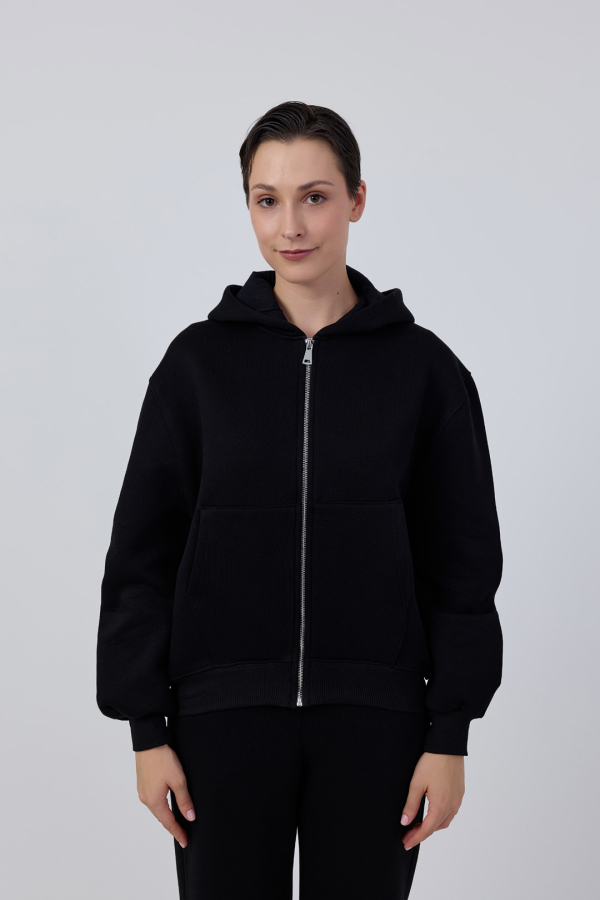 Fermuarlı Basic Ziphoodie - 21