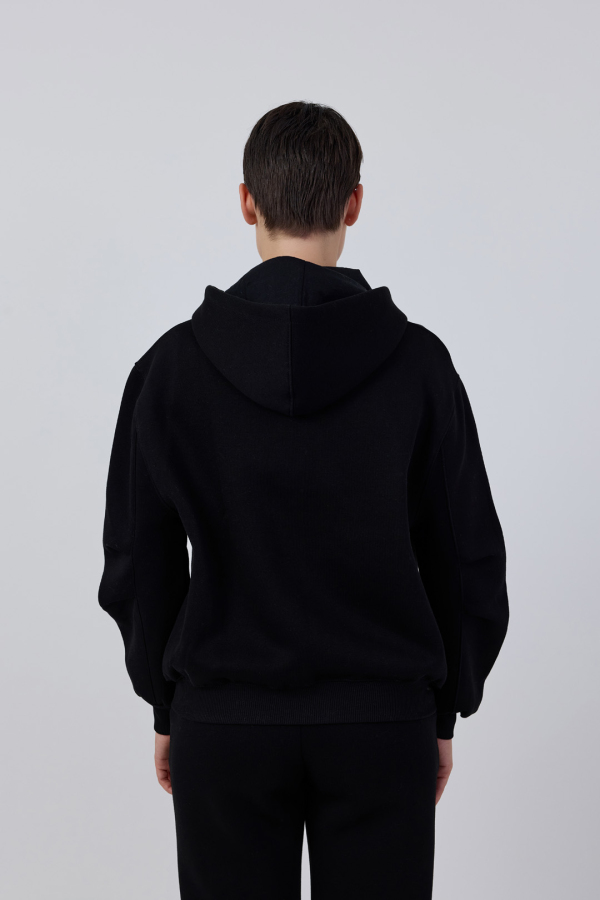 Fermuarlı Basic Ziphoodie - 23