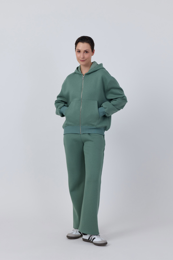 Fermuarlı Basic Ziphoodie - 31