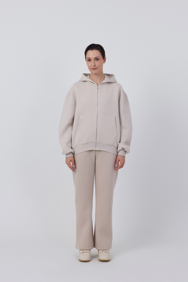 Fermuarlı Basic Ziphoodie - 38