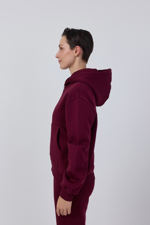 Fermuarlı Basic Ziphoodie - 42