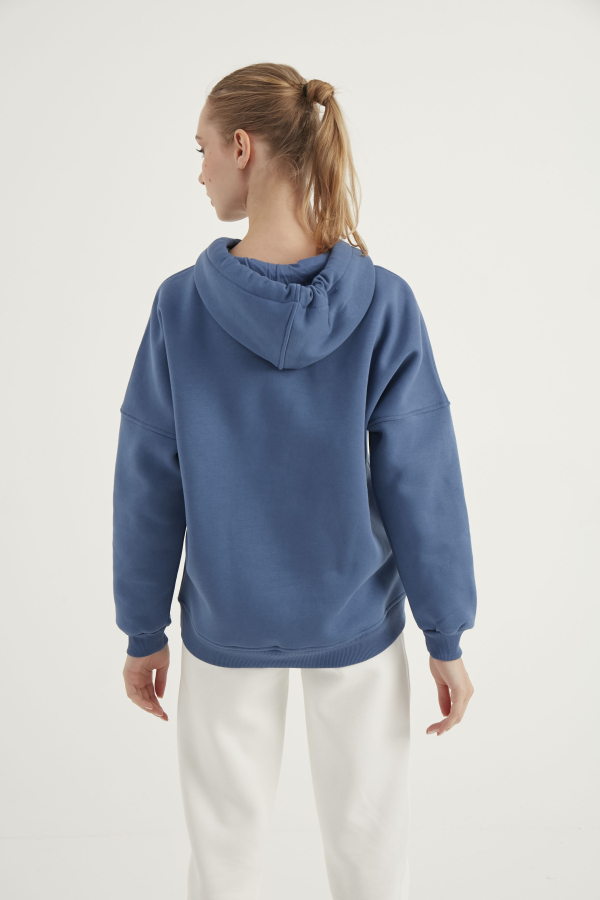 Kadın Sweatshirt Baskı Detaylı - 9