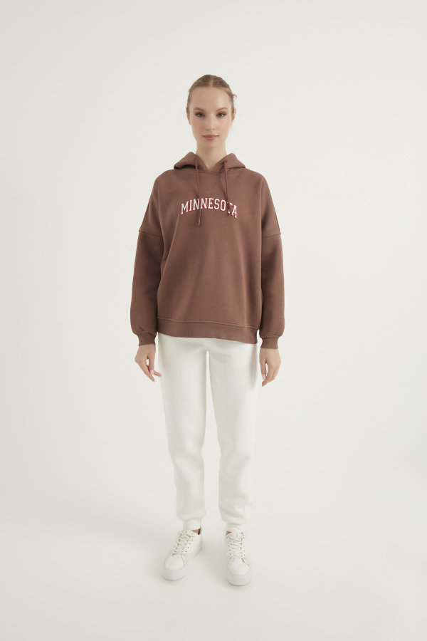 Kadın Sweatshirt Baskı Detaylı - 16