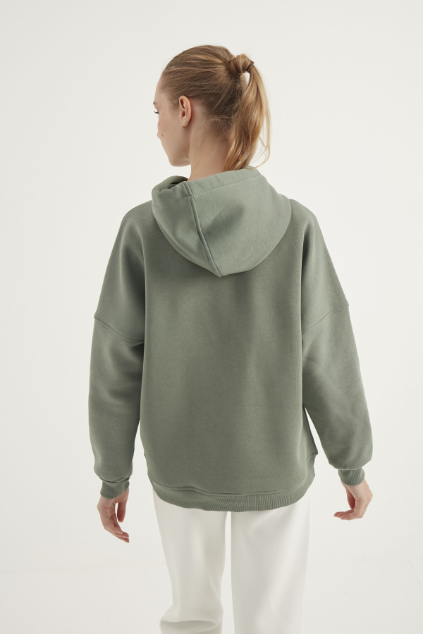 Kadın Sweatshirt Baskı Detaylı - 21