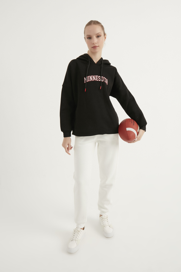 Kadın Sweatshirt Baskı Detaylı - 27