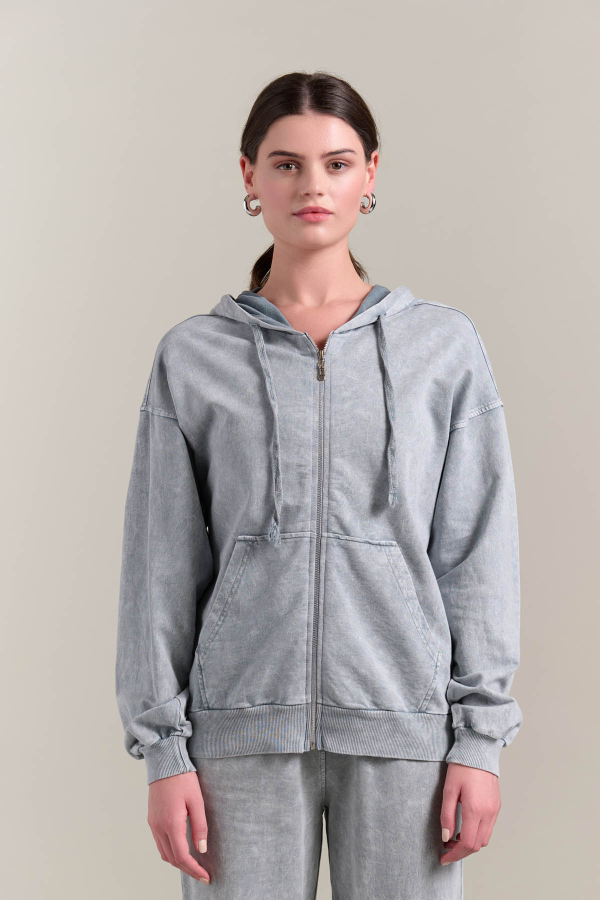 Kadın Sweatshirt Yıkamalı - 1