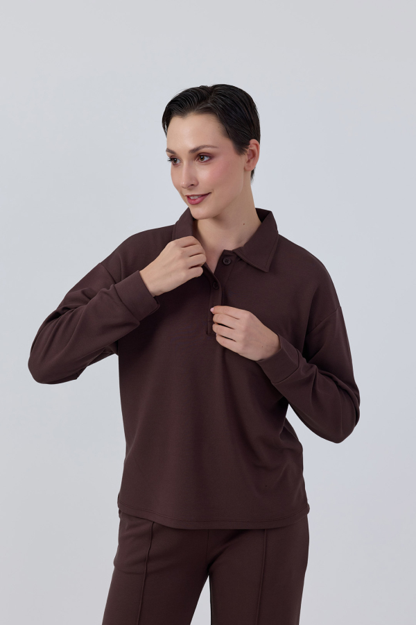 Polo Yaka Sweatshirt - 24