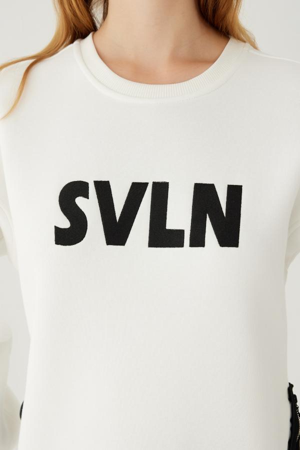 SVLN Baskılı Kadın Sweatshirt - 20