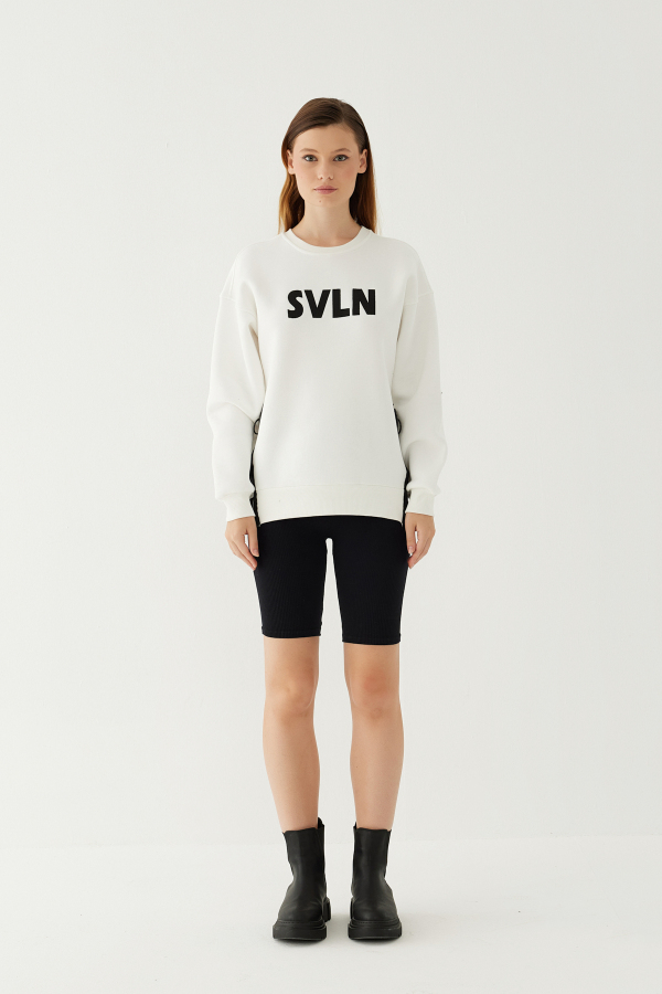 SVLN Baskılı Kadın Sweatshirt - 28