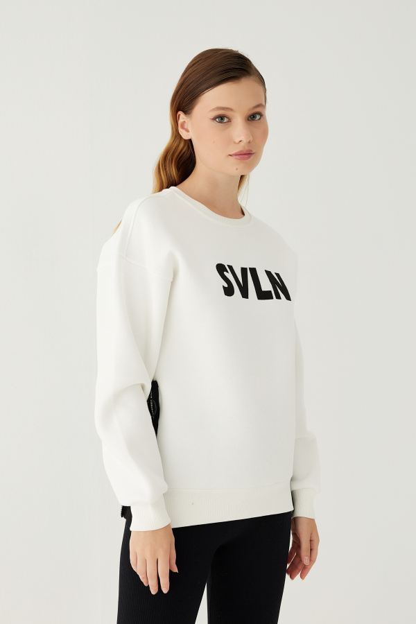 SVLN Baskılı Kadın Sweatshirt - 32