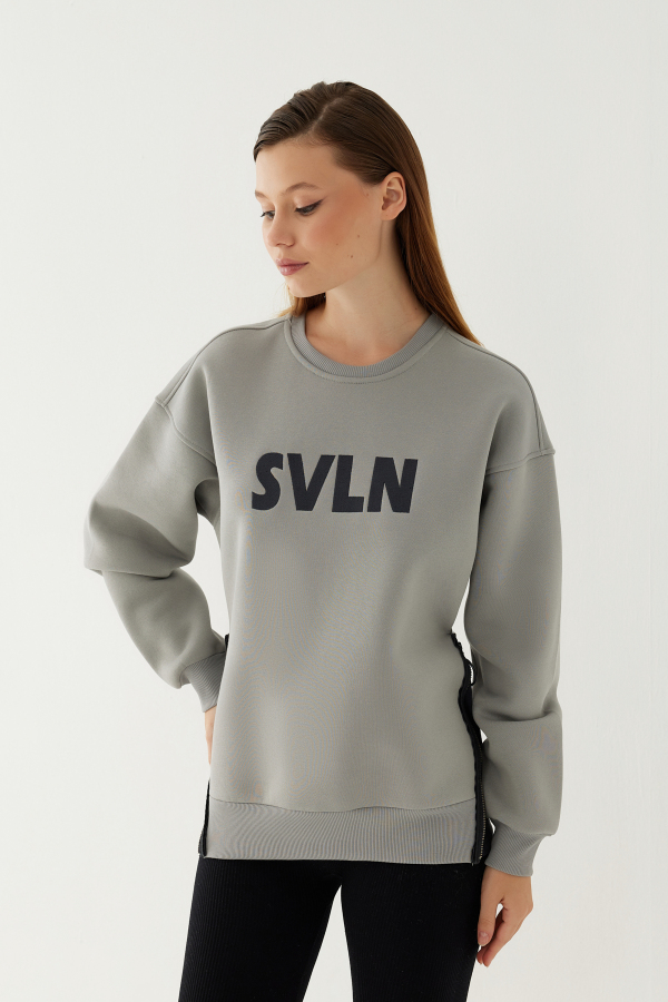 SVLN Baskılı Kadın Sweatshirt - 23