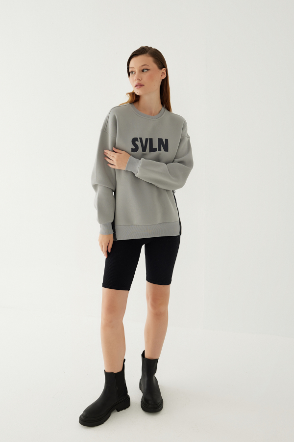 SVLN Baskılı Kadın Sweatshirt - 31