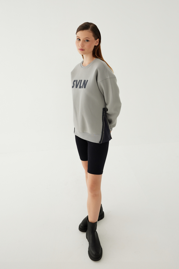 SVLN Baskılı Kadın Sweatshirt - 34