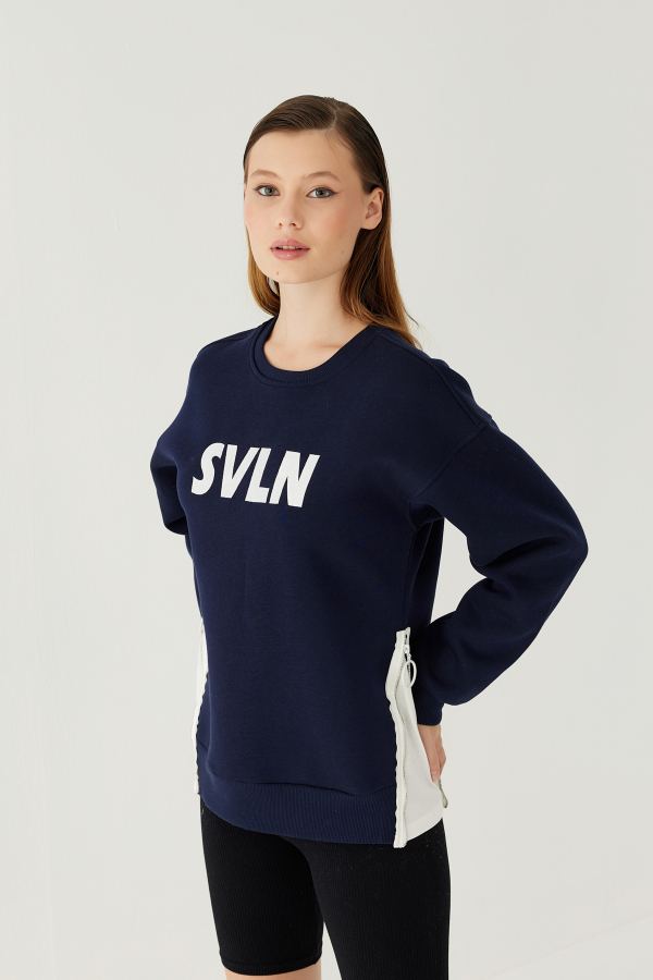 SVLN Baskılı Kadın Sweatshirt - 22