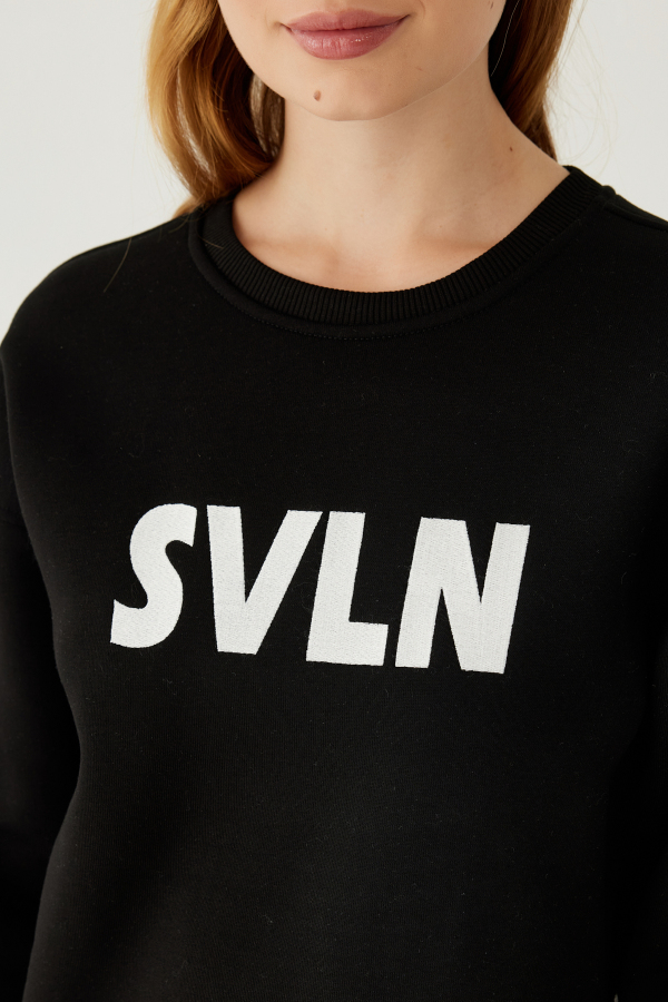 SVLN Baskılı Kadın Sweatshirt - 17