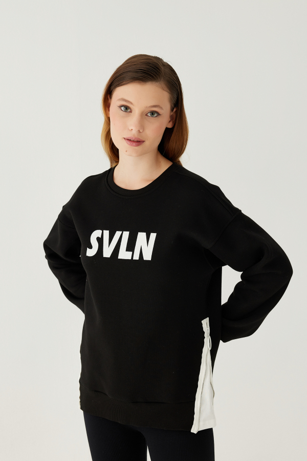 SVLN Baskılı Kadın Sweatshirt - 21