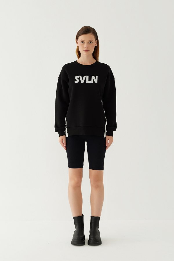 SVLN Baskılı Kadın Sweatshirt - 25