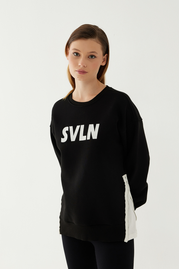 SVLN Baskılı Kadın Sweatshirt - 30